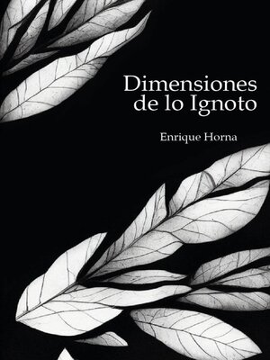 cover image of Dimensiones de lo ignoto